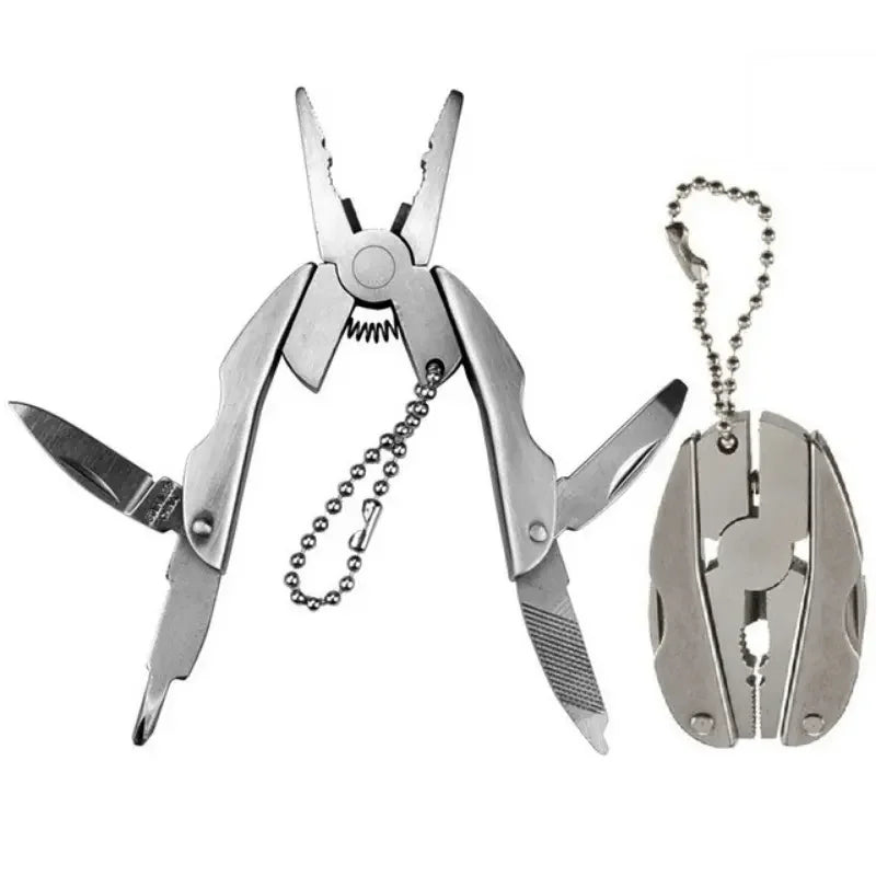 Mini Multi-Tool Keychain – Pliers, Knife & Screwdriver