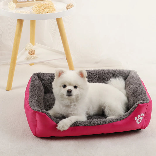 Fluffy Dog & Cat Bed – Soft Pet Cushion Sofa for Small to Large Pets