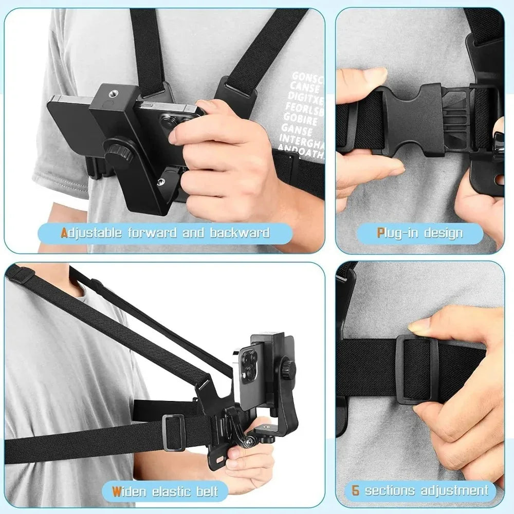 Chest Strap Phone Holder – Adjustable & Hands-Free